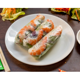 Pork and Prawn rice paper rolls